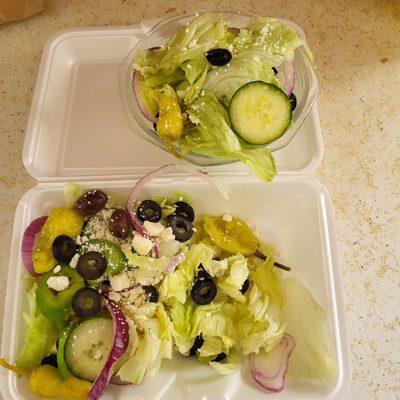 Small Greek salad (almost forgot to grab a photo)