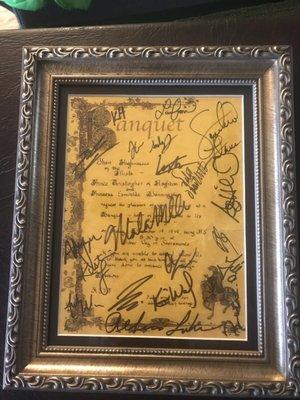 Framed prop from Cinderella