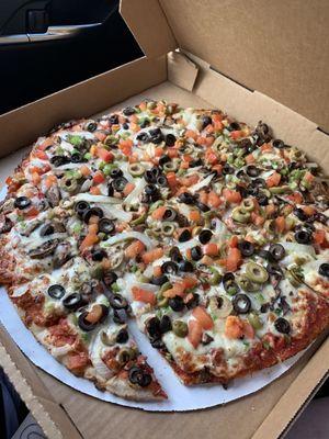 Vegetarian Deluxe Pizza