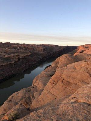 Viewpoint at the end of the trail for sunset