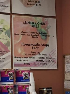 Daily soup specials!