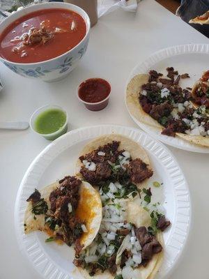 Tacos and Pozole!