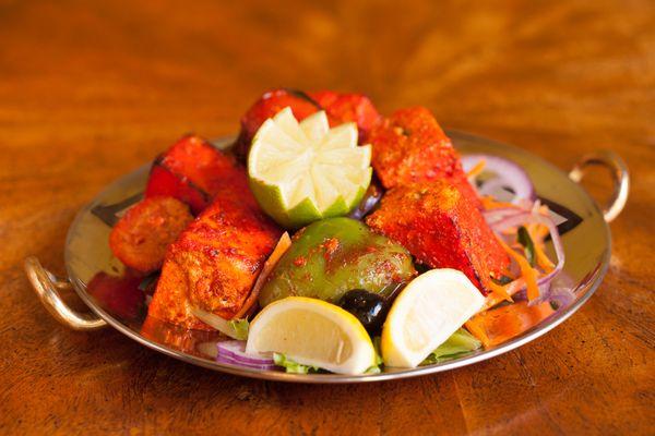 PANEER TIKKA (GF)
housemade cheese skewered with onions and peppers, marinated in a fennel masala