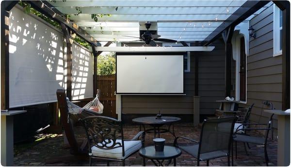 Custom Pergola Theater Room