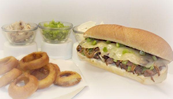 Philly Cheesesteak sandwiches made fresh to order!