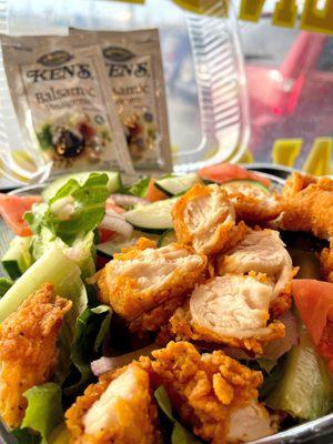 Crispy Chicken Garden Salad