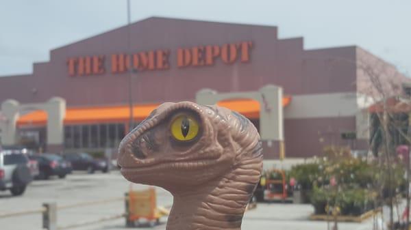 Bob the Raptor Says "Home Depot... I think mammals deposit houses here."