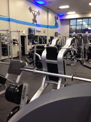 Some equipment. Free weights, machines, and cardio!