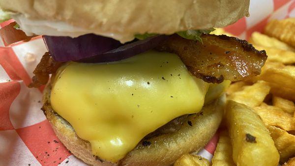 Bacon Cheeseburger closeup