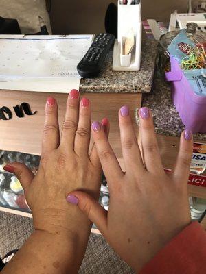 Gel manicure spring colors