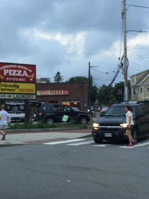 Cambridge House of Pizza -- 2420 Massachusetts Avenue / Route 2A, Cambridge         Storefront & Sign