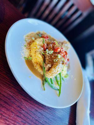 Pecan crusted Catfish