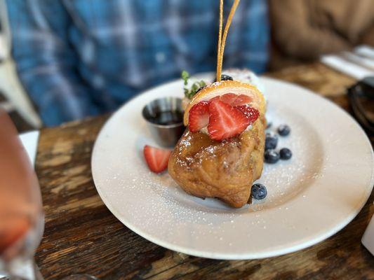 Mascarpone Stuffed Deep Fried French Toast