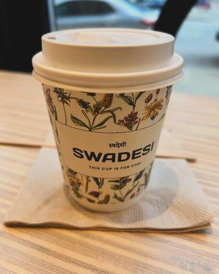 Chai. Best paper cup design in the city.