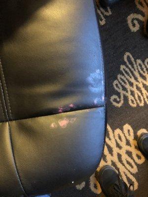 Stain on the chair