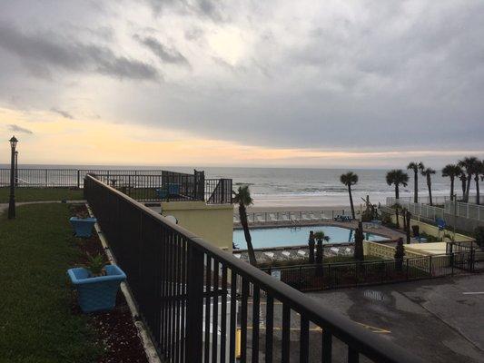 Pool next to ocean