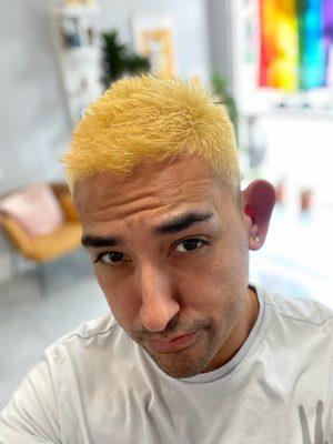 Lifted color to blond