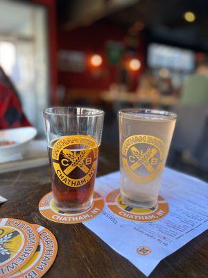 Pumpkin ale and strawberry-lemonade seltzer