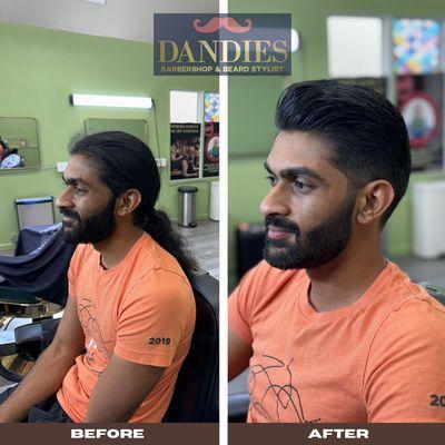 Before and after haircut Transformation trending styles