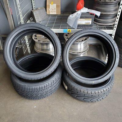 We provide tires and tire installation services.