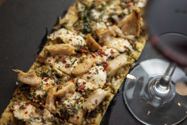 Chicken Pesto Flatbread