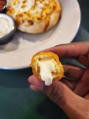 Mozzarella sticks - full of cheese for that epic cheese pull and uses a wet better versus bread crumbs.