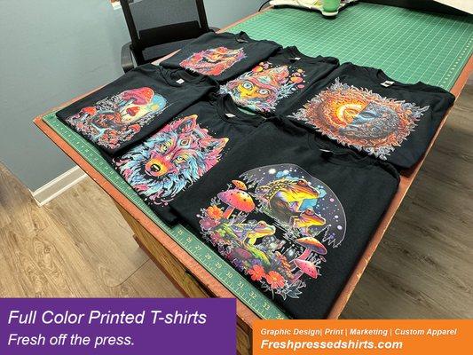 Full Color Printed T-shirts.