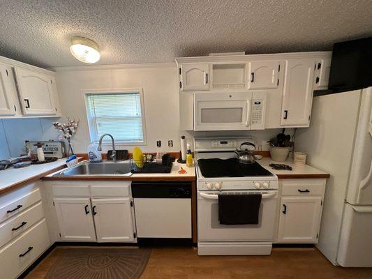 One of our most recent kitchen cabinet painting jobs!