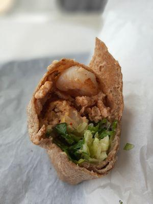 Marimar burrito (salmon and shrimp)