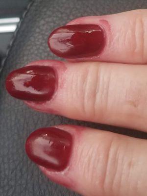 Been a loyal customer for 3 years, but suddenly, refused to clean around nail after dip because " I didn't buy the manicure".