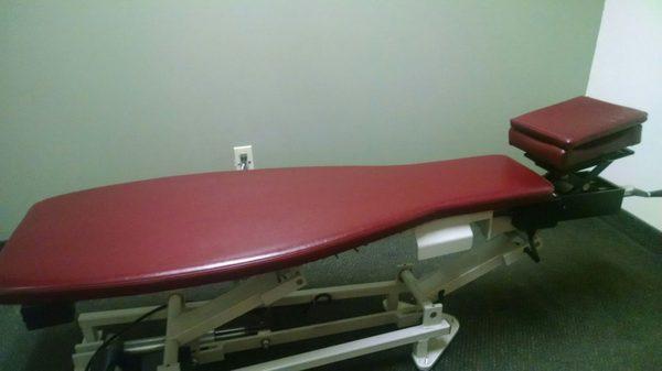 They have specialized chiropractic tables.