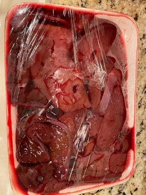 Organ meat - can buy at extra cost