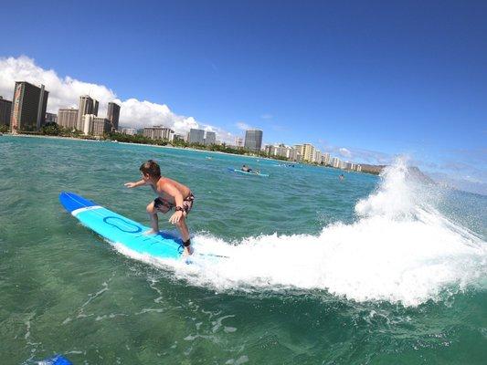 Diamond head in the background