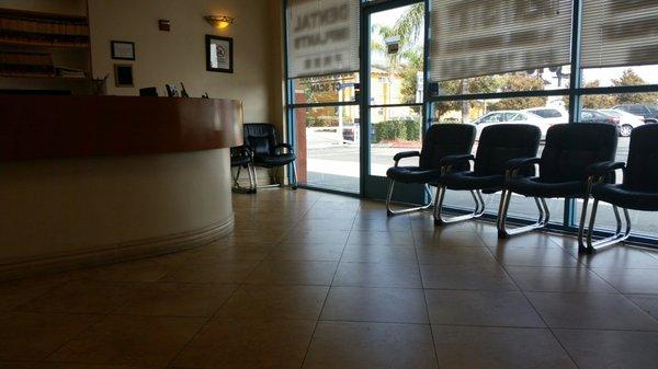 Clean waiting area