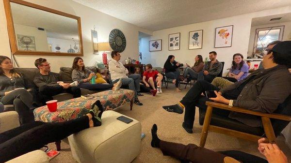 Missional communities are a place we share a meal and practice following Jesus together.