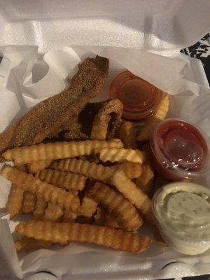 2pc catfish with fries