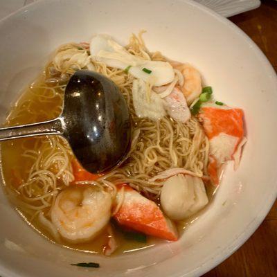 Seafood noodle soup