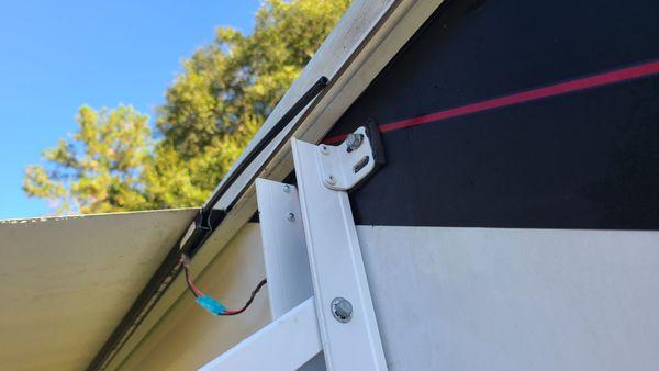 Loose weatherstripping after Camping World w8w warranty work on awning