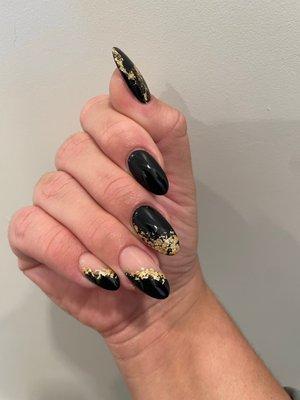 Black Geode Nails by Calvin