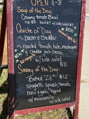 Daily specials