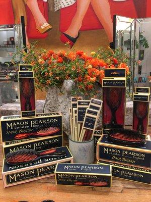 Our Mason Pearson brushes.