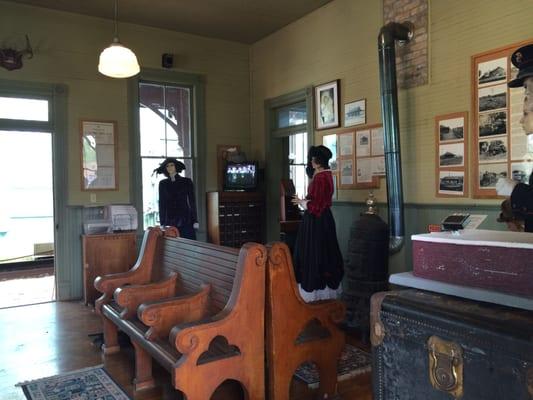 Interior of the depot.