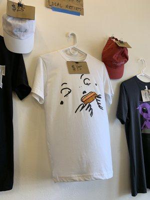 One Stop Coney Shop has partnered with local artists on some fun merch including this shirt