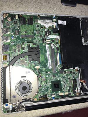 found a laptop with missing ram