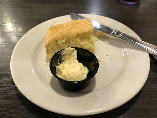 Cornbread and delicious honey butter!