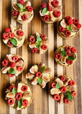 Fig & raspberry tartlets