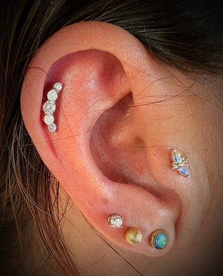 New helix & tragus jewelry from Taki! Love it!