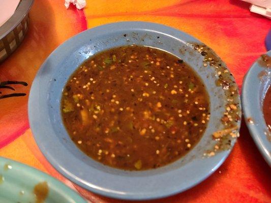 Spicy housemade salsa