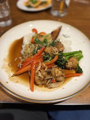 Stir fried tofu (Dau Hu Xao Chay)