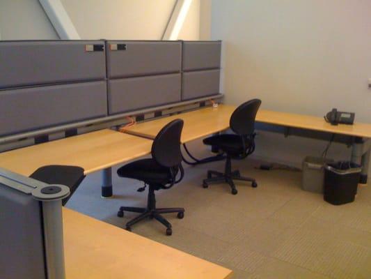 Yes. We do move partitions and cubicles.